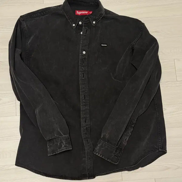 [BUNJANG] Supreme Small Box Shirt Washed Black M / M)25ss 슈프림 스몰박스 셔츠 워시드 블랙