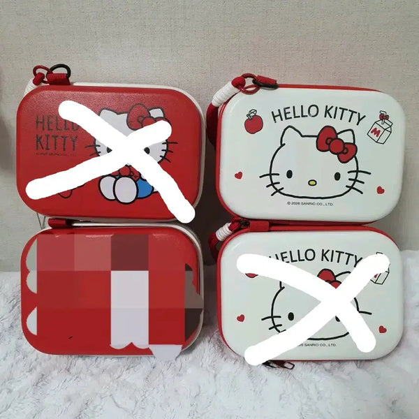 [BUNJANG] Sanrio Hello Kitty Pouch Storage Bag (Red Bag Material) / [개당]산리오 키티 파우치 보관함 가방(레디백 재질)