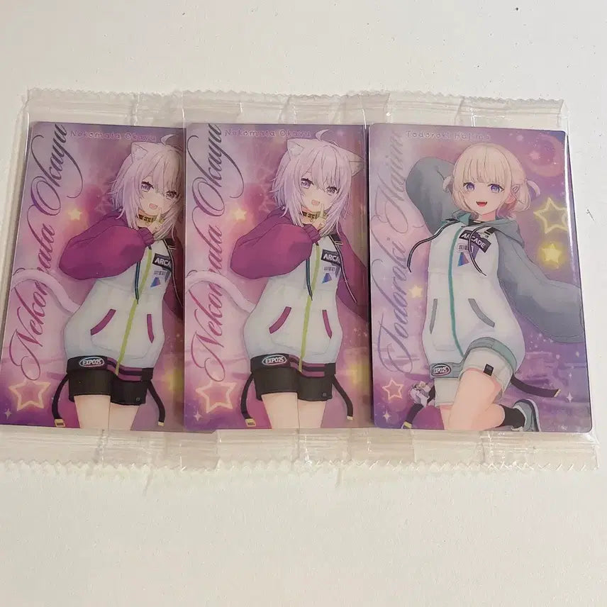 [BUNJANG] Hololive Wafer Vol. 4 Todoroki Hajime, Nekomata Okayu Bundle Set / 홀로라이브 웨하스 vol.4 토도로키 하지메, 네코마타 오카유 일괄