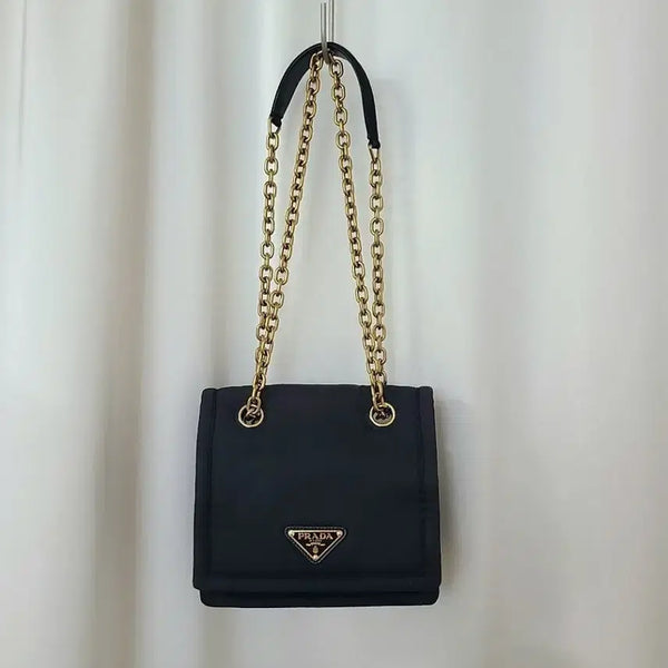 [BUNJANG] PRADA Pocono Nylon Mini Chain Shoulder Bag / 프라다(PRADA) 포코노(나일론) 미니 체인 숄더백