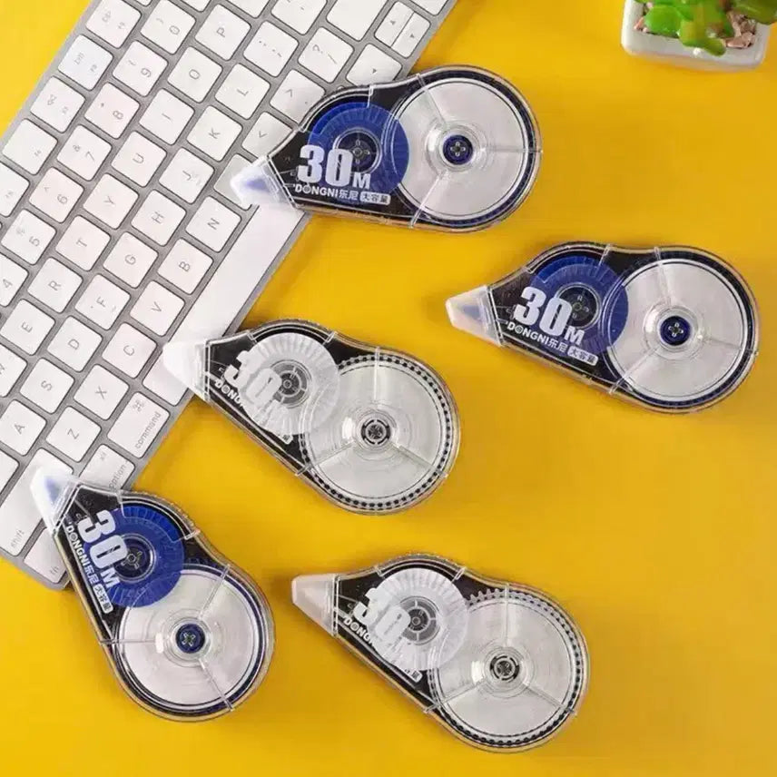 [BUNJANG] Large Capacity Correction Tape White (30M) - 3 Count Set / (총 90M) 30M 대용량 수정테이프 화이트 3개 1세트