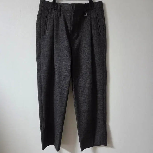 [BUNJANG] Wooyoungmi 22FW Turn-up Check Pants / 우영미 22fw 턴업 체크 팬츠 48