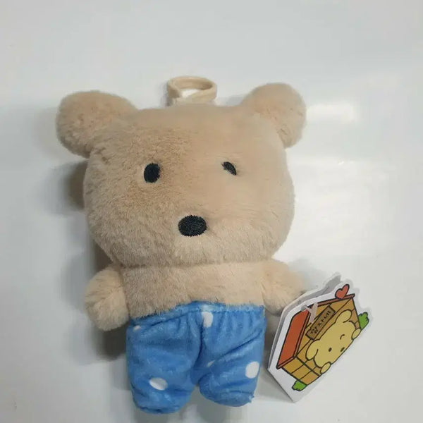 [BUNJANG] Bear Plush Keychain / 깜자 인형 키링