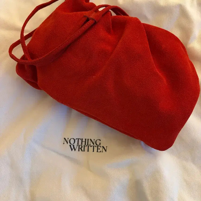 [BUNJANG] Nothing Written Suede Bag / 낫띵리튼 스웨이드 백