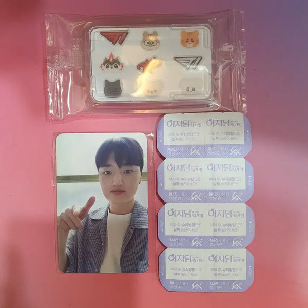 [BUNJANG] T1 Euderm Quick Calming Patch Set with Animal Patch & Phase Photocard / T1 이지덤 퀵카밍패치 8매+애니멀패치+페이즈 포카