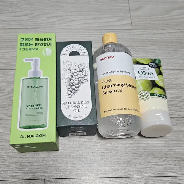 [BUNJANG] Manyo Factory Pure Cleansing Water & Dr. Malcolm & Langbel Cleansing Oil Set (Sealed) / (미개봉) 마녀공장 클렌징워터 닥터말콤 랑벨 클렌징 오일
