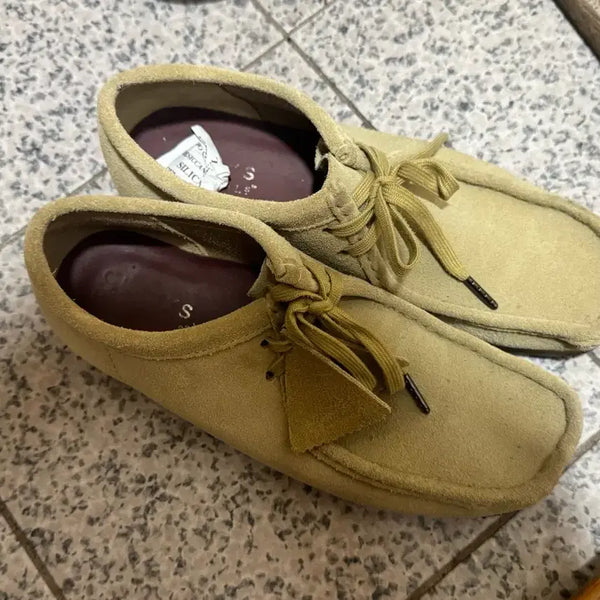 [BUNJANG] Clarks Wallabee Suede Beige Shoes 260 / 클락스 왈라비 260