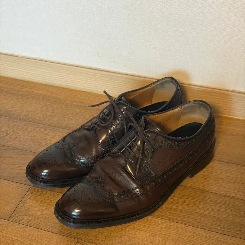 [BUNJANG] Geumkang Regal Wingtip Derby Brown Leather Shoes (Size 275) / 금강제화 리갈 윙팁 더비 브라운 (275 사이즈)
