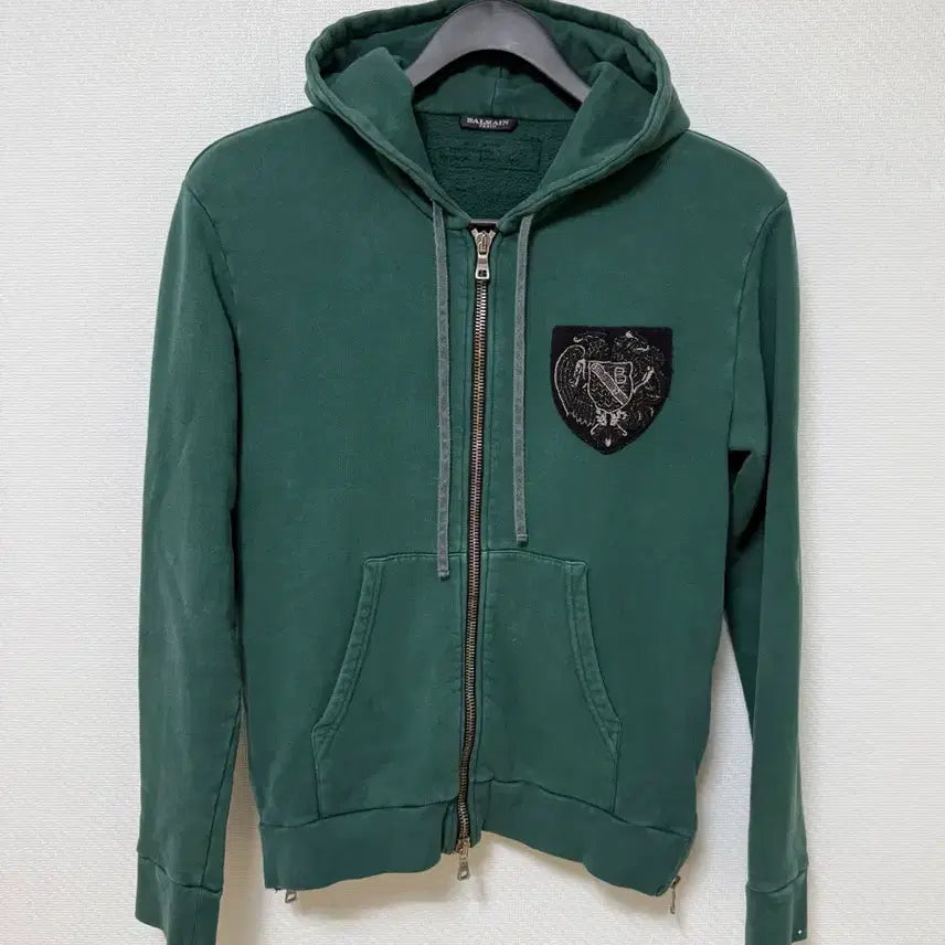 [BUNJANG] Balmain Christophe Decarnin 10SS Crest Zip Hoodie / 발망 데카르넹 10SS 후드집업