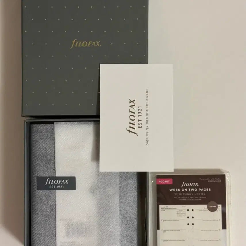 [BUNJANG] Filofax Malden A7 Organizer Diary - Black (Unused) / 오늘만) 미사용 파일로팩스 몰든 A7 오거나이저 다이어리 블랙