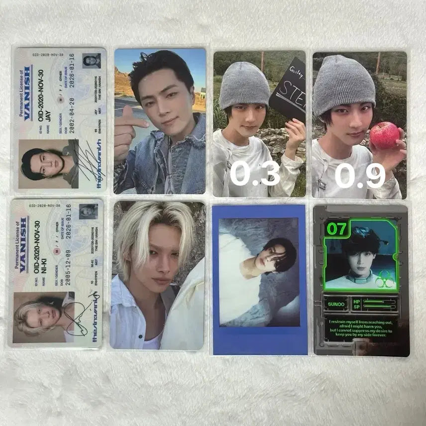 [BUNJANG] ENHYPEN Jay Jake Sunoo Jungwon Niki Bundle Set Photocards / 엔하이픈 포카 일괄 양도 제이 제이크 선우 정원 니키
