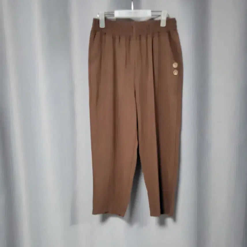 [BUNJANG] Banded Button Detail Slacks / 밴딩 버튼 장식 슬랙스