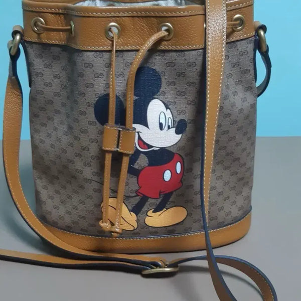 [BUNJANG] Gucci Mickey Mouse Collaboration Bucket Bag / 구찌 가방 미키마우스 콜라보 버킷백 (정품)