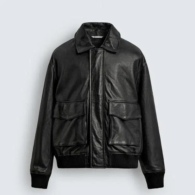 [BUNJANG] Zara A2 Leather Jacket (Size M) / 자라 a2 레더자켓 m사이즈