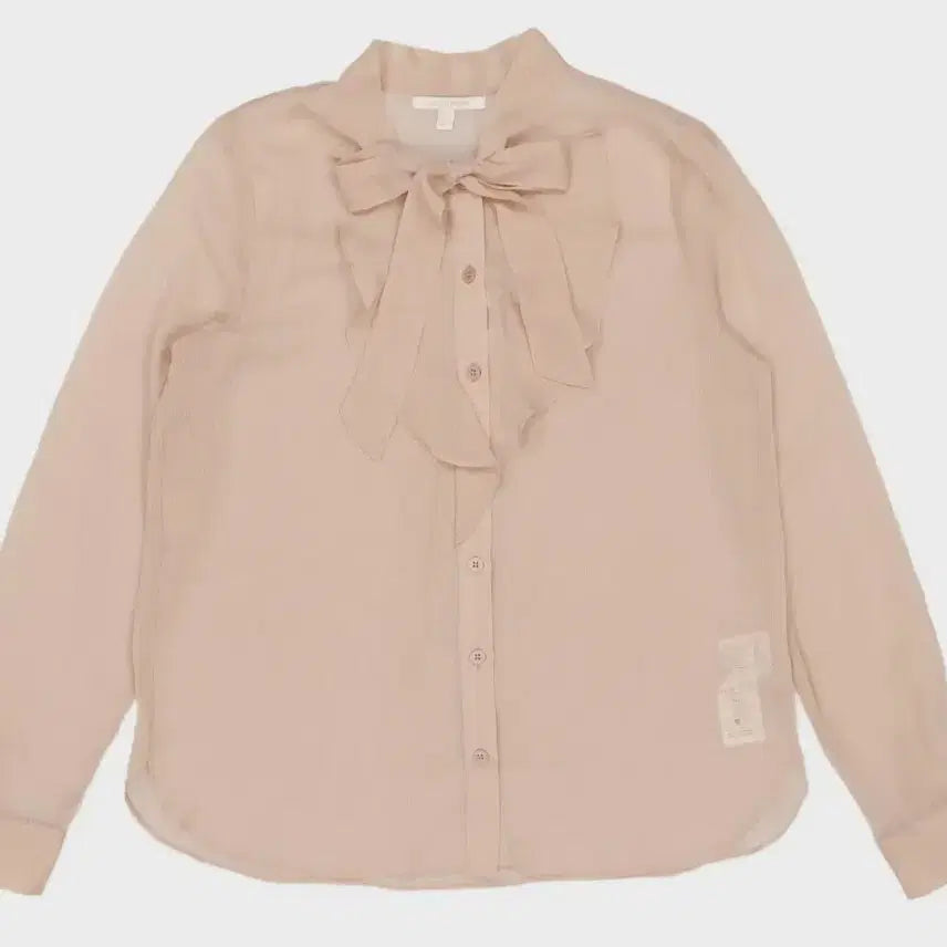 [BUNJANG] Plastic Island Women's Blouse Beige Polyester / 플라스틱아일랜드 블라우스 s