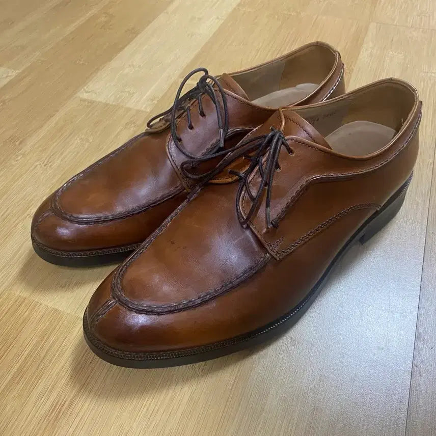 [BUNJANG] Colombo U-Tip Brown Derby Shoes Size 260 / [COLOMBO] 콜롬보 U팁 브라운 더비 슈즈 260사이즈