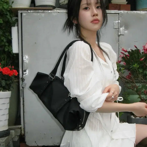 [BUNJANG] Yeomim x Yoonbinu Pillow Bag Black / 여밈 x 윤비누 필로우 백 블랙