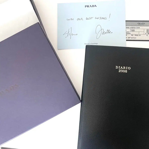 [BUNJANG] Prada Leather Diary Notebook / 프라다 다이어리 PRADA 일기 노트 책