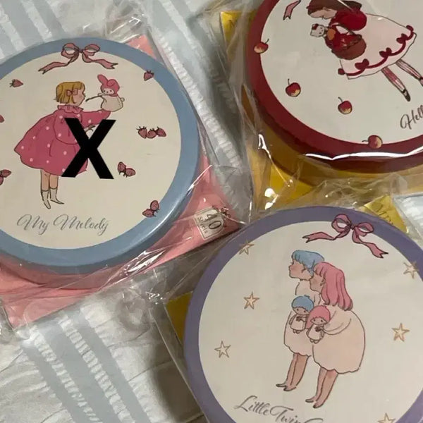 [BUNJANG] Sanrio Classic Characters Tin Case Memo Pad Set (Hello Kitty, My Melody, Little Twin Stars) / 문구 메모지 고전 키티 키키라라 마이멜로디 리틀트윈스타 틴케이스