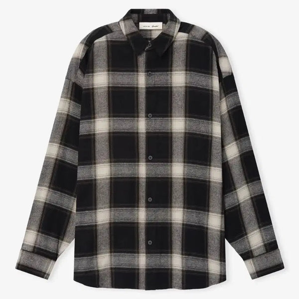 [BUNJANG] Fear of God Essentials Flannel Shirt Iron Grey Plaid L / (새제품) [L] 피어오브갓 에센셜 플라넬 셔츠 아이언 그레이 플레이드