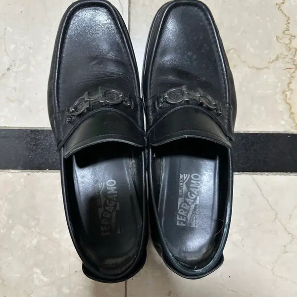 [BUNJANG] Salvatore Ferragamo Leather Loafers Sneakers / **페라가모 구두 로퍼 9(275-280) 명품 가죽 스니커즈