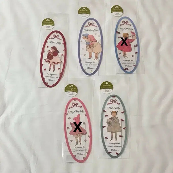 [BUNJANG] Sanrio Characters (Hello Kitty, My Melody, Little Twin Stars) Classic Bookmark Set / 키티 마이멜로디 키키라라 리틀트윈스타 북마커 쿠라하시레이 고전 문구