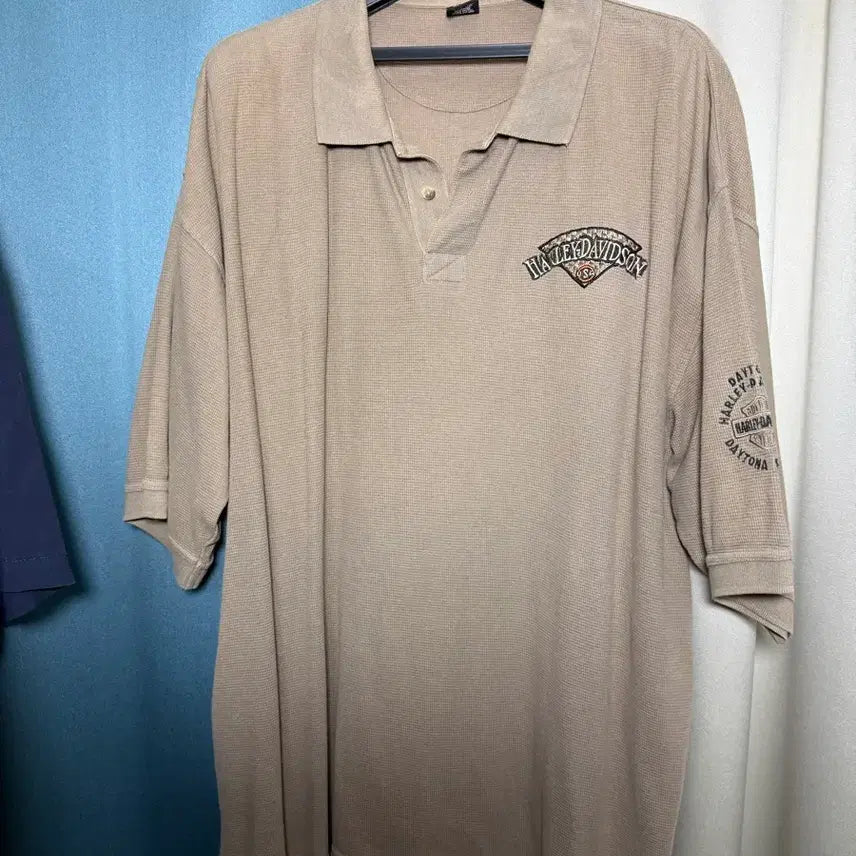 [BUNJANG] Vintage Harley Davidson Daytona Beach Polo T-Shirt / 빈티지 할리 데이비슨 데이토나 비치 카라 반팔 폴로티