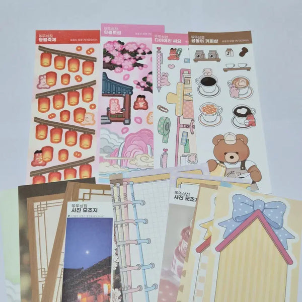 [BUNJANG] Ddakku Stickers (DduDdu Shop) 60+ pcs / 다꾸 스티커(뚜뚜상점) 60장+a
