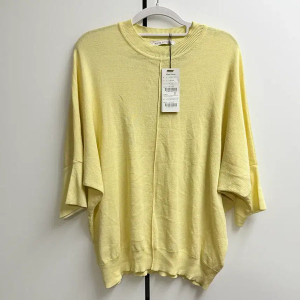 [BUNJANG] Mare Monte Stingray Fit Yellow Knit OS / 마레몬테 mare monte 가오리핏 옐로 니트 OS(택포)