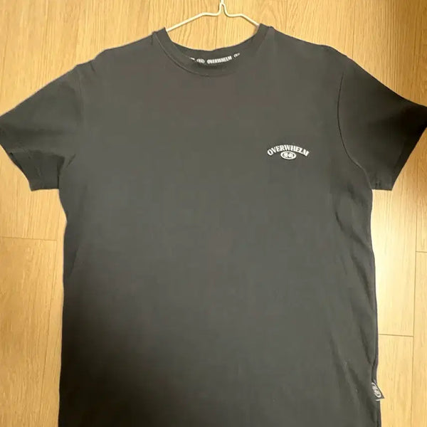 [BUNJANG] APDO Urego OVERWHELM Logo Muscle Fit Short Sleeve T-Shirt Black / [M] 압도 우레고 OVERWHELM 로고 머슬핏 반팔 티셔츠 블랙