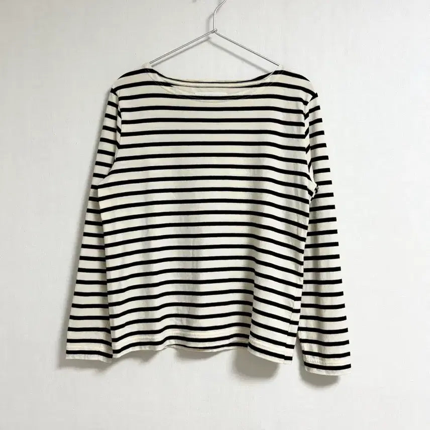 [BUNJANG] MHL Margaret Howell Striped Cotton Long Sleeve T-Shirt / MHL마가렛호웰 스트라이프 흑백