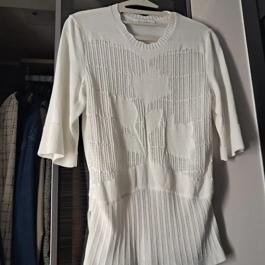 [BUNJANG] Misha Summer Knit T-Shirt / 미샤 여름 니트 에고이스트듀엘지컷보브