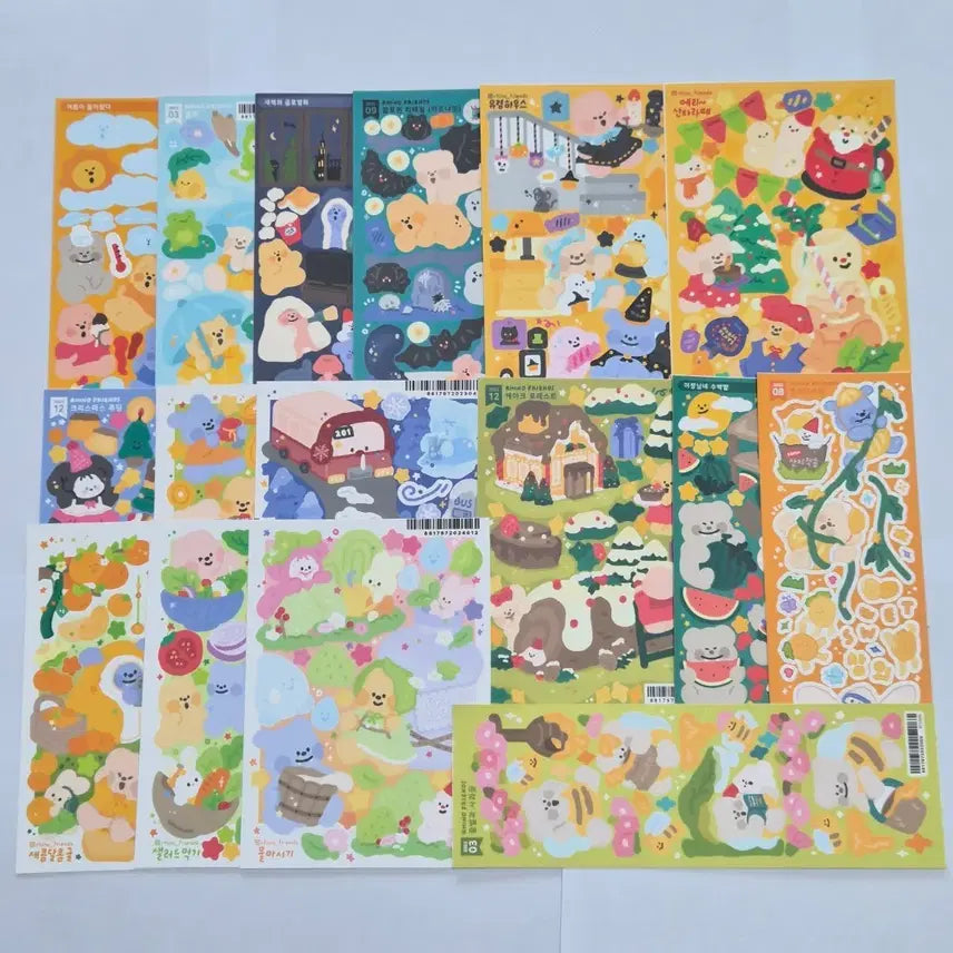 [BUNJANG] Lino Friends 50 Sheets Ddakku Stickers / 다꾸 스티커(리노프렌즈) 50장