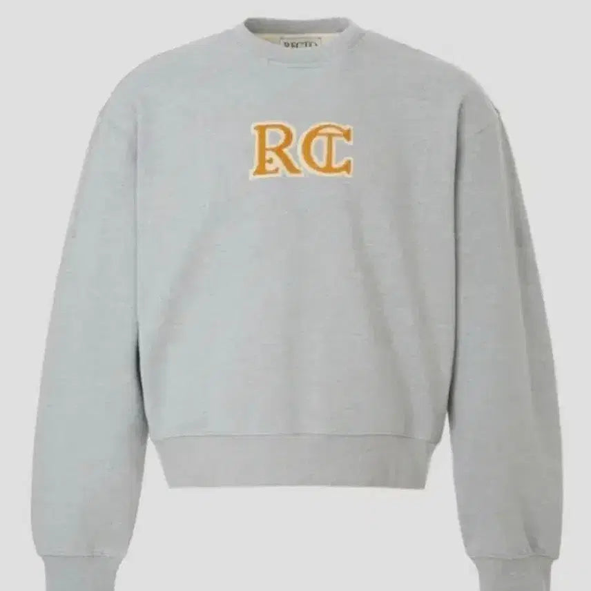 [BUNJANG] RECTO RC Embroidered Logo Sweatshirt / 렉토 RC 엠브로이드 로고 자수 맨투맨 멜그 Free