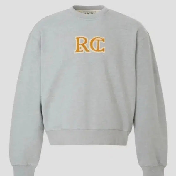 [BUNJANG] RECTO RC Embroidered Logo Sweatshirt / 렉토 RC 엠브로이드 로고 자수 맨투맨 멜그 Free