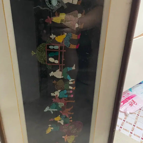 [BUNJANG] Embroidered Silk Painting / 행차 자수 5만