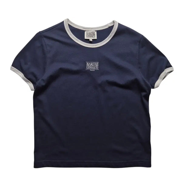 [BUNJANG] Marithe Francois Girbaud Cropped Ringer T-Shirt Size S / [S] 마리떼 프랑소와 저버 크롭 링거티셔츠