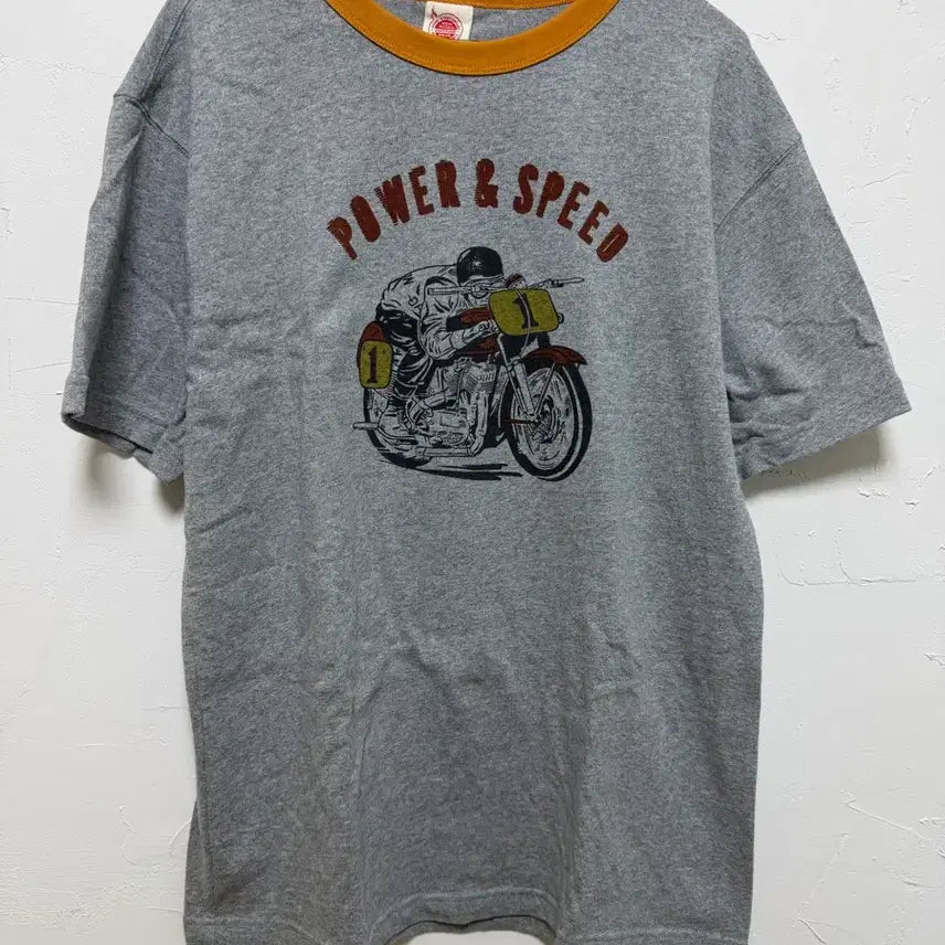 [BUNJANG] BRONSON Non Stock Power & Speed Graphic T-Shirt XL / 브론슨 모터사이클 티셔츠