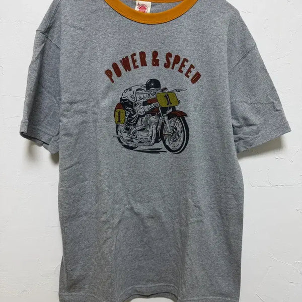 [BUNJANG] BRONSON Non Stock Power & Speed Graphic T-Shirt XL / 브론슨 모터사이클 티셔츠