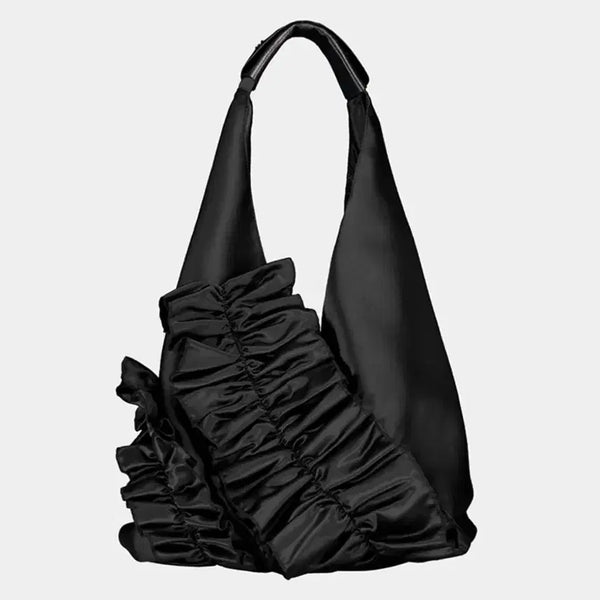 [BUNJANG] Genin Studio Origami Ruffle Bag - Black / 생긴스튜디오 ORIGAMI RUFFLE BAG - BLACK
