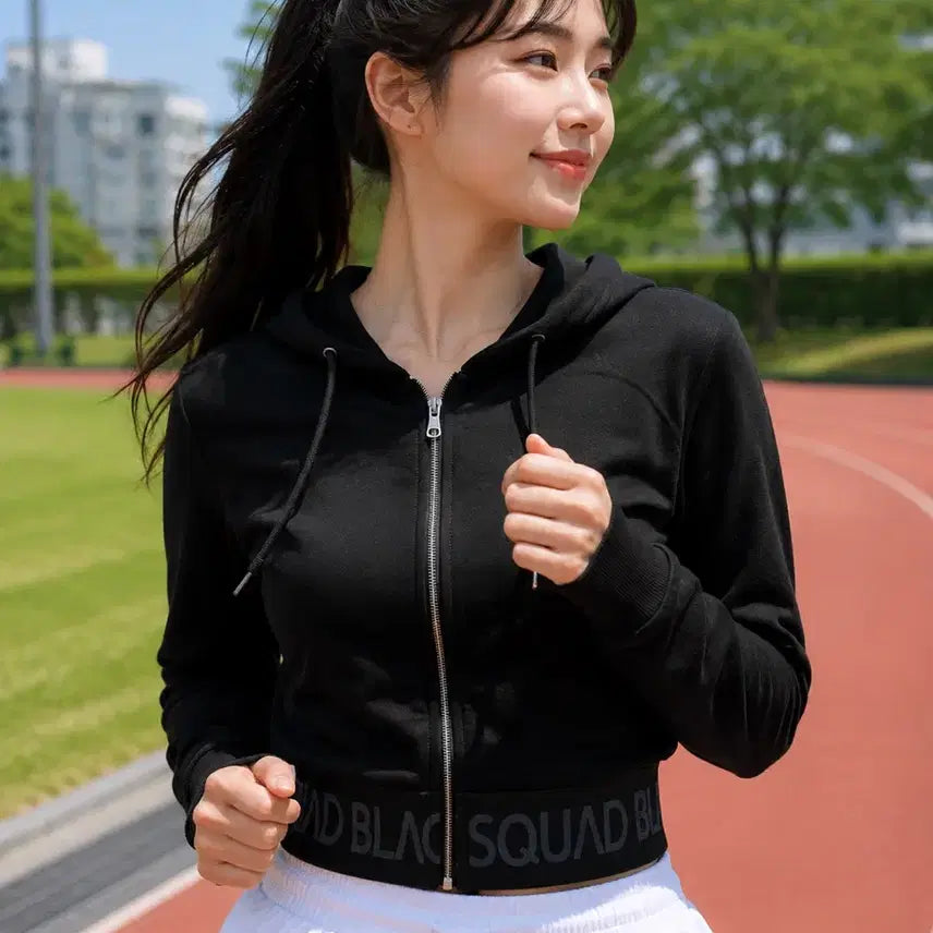 [BUNJANG] FB Sister Cropped Hoodie Zip-Up (Size M) / 독일 브랜드 FB Sister 크롭 후드 집업 M 판매합니다.