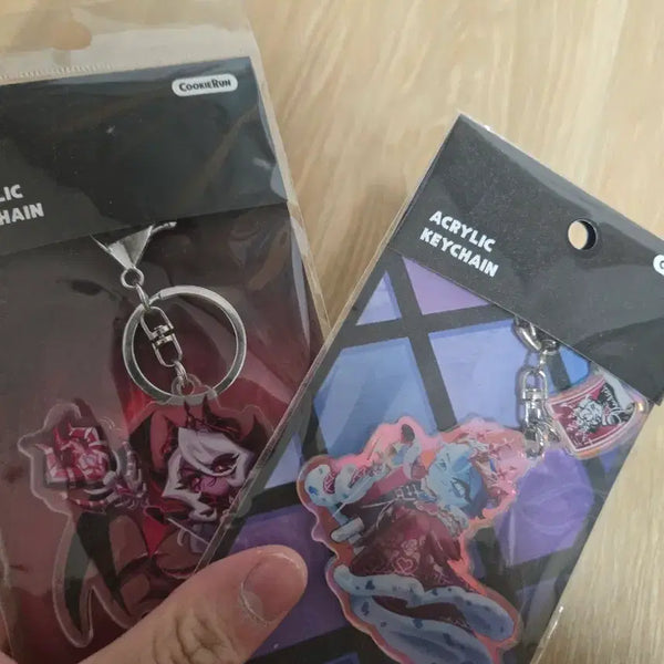 [BUNJANG] Cookie Run Kingdom Shadow Milk Cookie Dark Witch Keychain / 쿠키런 킹덤 쉐도우 밀크 쿠키 어둠마녀 키링