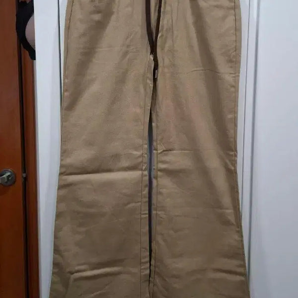 [BUNJANG] Beige Wide Bootcut Pants (New) / 베이지색 와이드 부츠컷 팬츠(새상품)