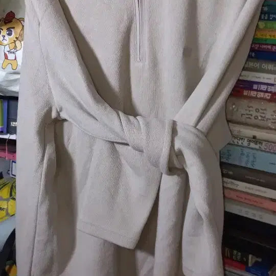 [BUNJANG] Kolon Sport 105 Polo Sweater Beige / 코오롱스포츠105 폴로 스웨터 베이지