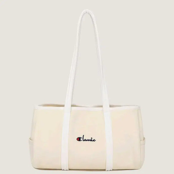 [BUNJANG] Champion x Glowny Cotton Jersey Shoulder Bag Ivory / 챔피온 X 글로니 코튼 저지 숄더 백 Ivory