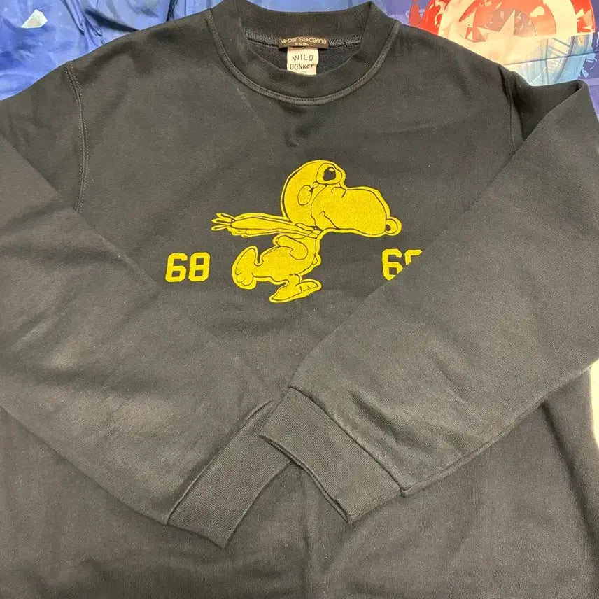 [BUNJANG] Wild Donkey Snoopy Sweatshirt Navy M / 와일드동키 스누피 맨투맨_M