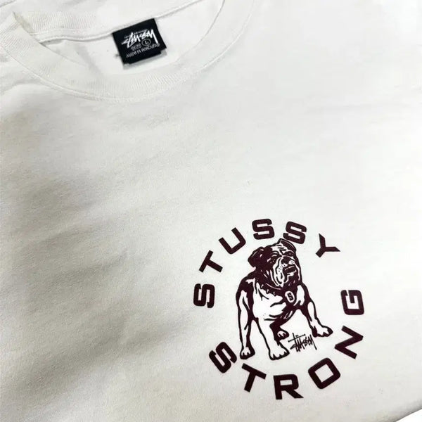 [BUNJANG] Stussy Pigment Dyed Long Sleeve T-Shirt White L / 스투시 반팔티 화이트 L사이즈