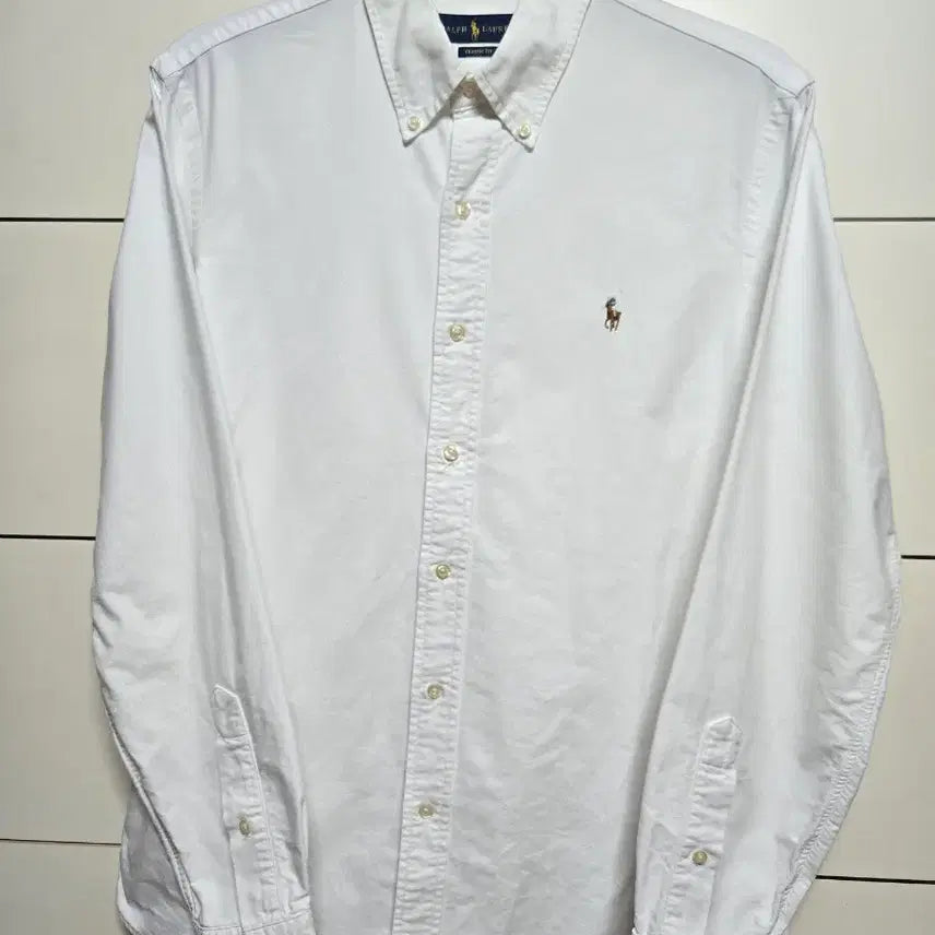 [BUNJANG] Polo Ralph Lauren Multi Pony Oxford Shirt White Classic Fit M / 폴로 랄프로렌 정품 멀티포니 옥스포드 화이트 셔츠