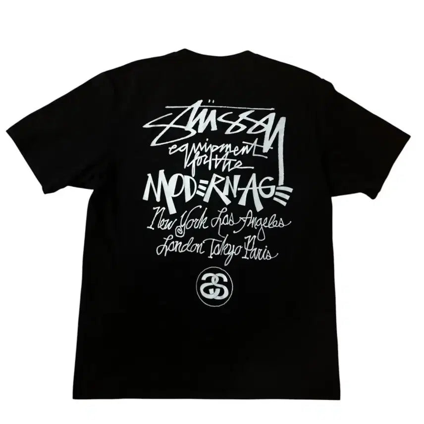 [BUNJANG] Stussy Modern Age T-Shirt Black / 스투시 반팔티 블랙