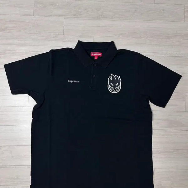 [BUNJANG] Supreme x Spitfire SS24 Logo Collar T-Shirt Black L / (L)슈프림x스핏파이어 카라티  -26ss